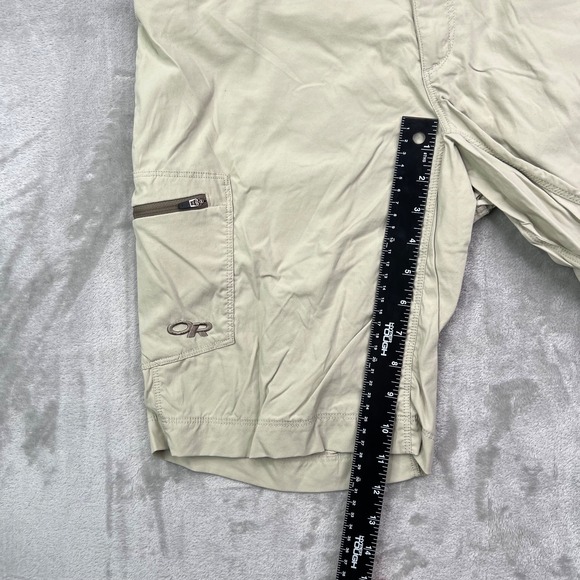 Outdoor Research Equinox Shorts Mens 32 Kahki Cargo Gorpcore Outdoors 11" Inseam - Picture 6 of 14